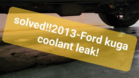 2013 ford escape coolant leak recall|ALL 2013 MODEL YEAR ESCAPE VEHICLES EQUIPPED WITH A 1.6L ENGINE — RISK ...